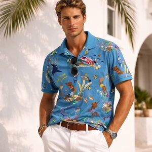 Polo Ralph Lauren Men's Classic-Fit Polo Size XL Polo Bear Nautical Vacation